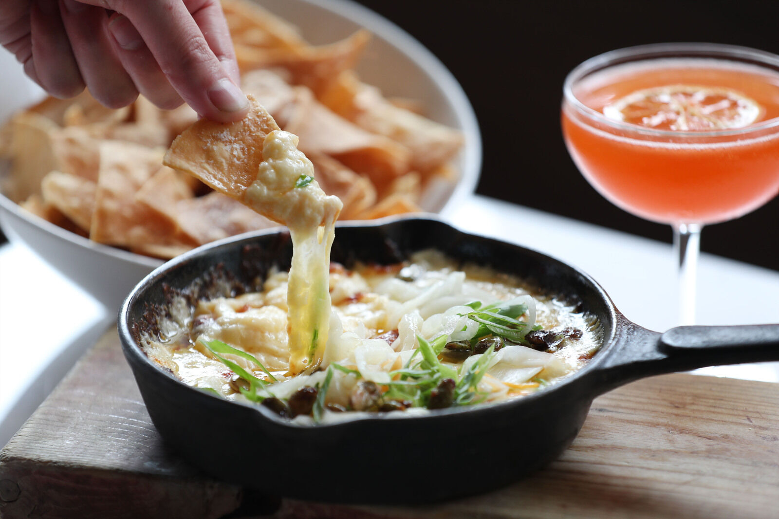 Queso fundido a Caza Azul
